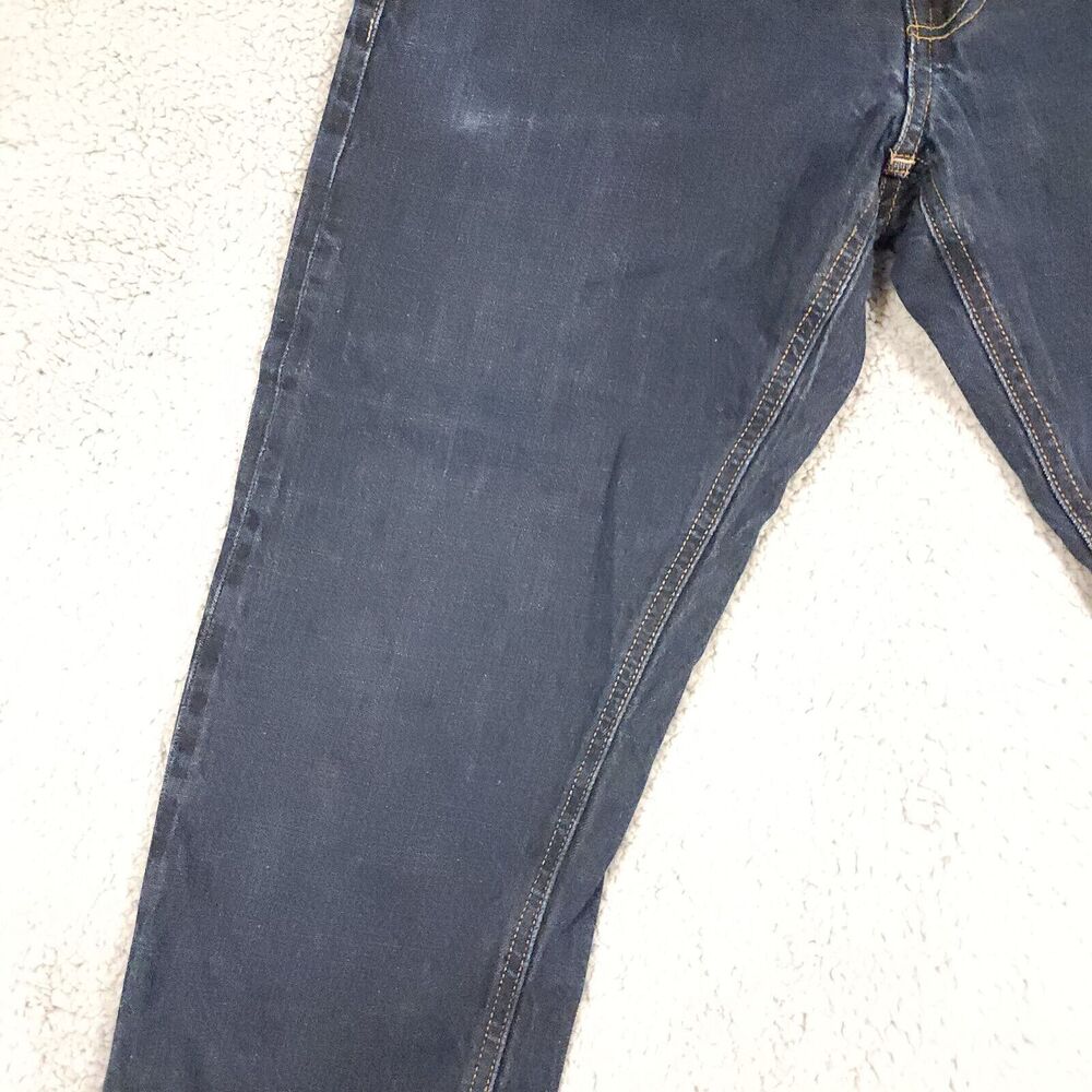 J.CREW The Sutton Mens Dark Wash Straight Leg 100% Cotton Jeans Size 32x32 a015 - Picture 3 of 12